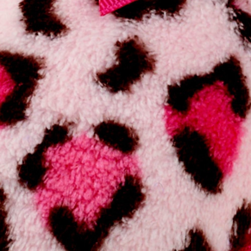 NWT The Childrens Place Girl Slippers Faux Fur Leopard SlipOn Shoe 8/9T … - Picture 7 of 9